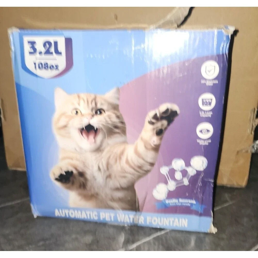 H2O Automatic Pet Water Fountain 3.2 L 108 oz